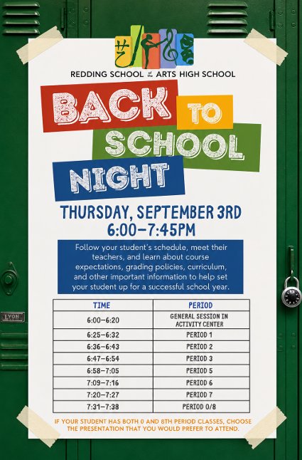 HS Back to School Night Flyer